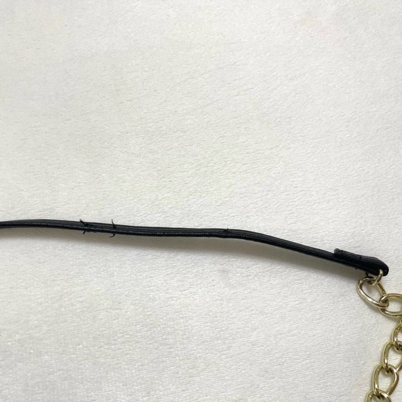 LUV Betsey Johnson Striped Pink Faux Leather & Chain Crossbody Wallet Bag - Picture 7 of 9